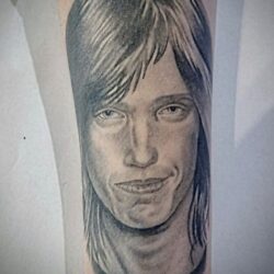 A Tom Petty portrait by Jonathan Brown, healed