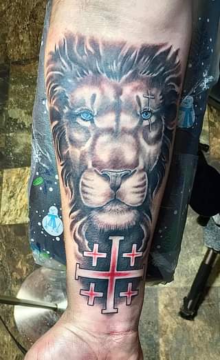 May be an image of one or more people and tattoo